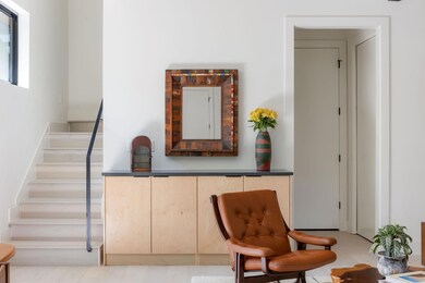 Living area with stairs