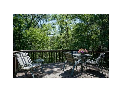Deck. Beautiful deck over looking the woods