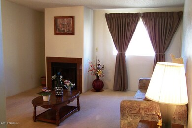 Living room with fireplace