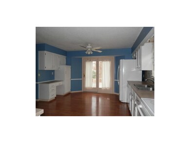Kitchen has access to large deck