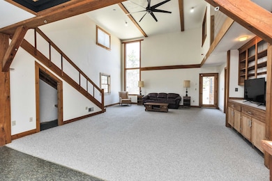 16' Ceilings w/ Large Ceiling Fan