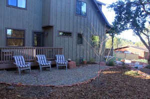 Deck and Sitting area off Master Bedroom