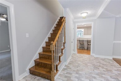 New Brick Tile Foyer Entrance.