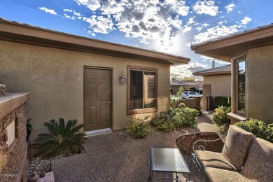 Cozy sitting area in front courtyard