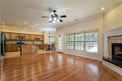 Main floor living room and kitchen