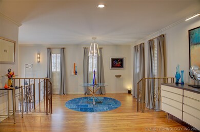This home feels so inviting with a double entry as