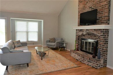 Main living room with gas fireplace