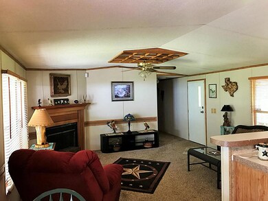 Living room with fireplace