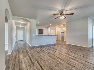 Open kitchen seen from family room.