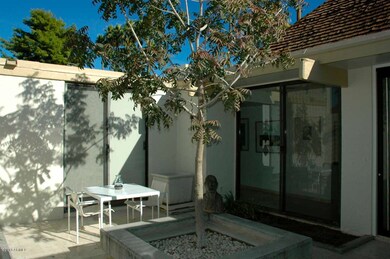 Courtyard with entry to master bedroom