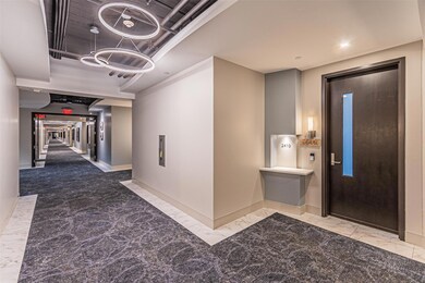 Hallway with elevator