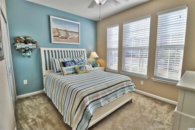 The guest bedroom is on the main level with access