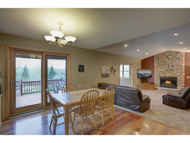 Spacious kitchen/dining room with hardwood floors 