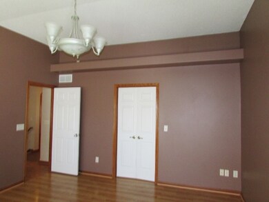 The master bedroom is HUGE! Notice the ledge where