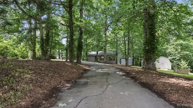 View of asphalt driveway