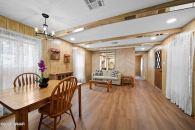 Dining and living area