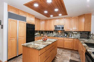 Sub Zero frig is always nice and kitchen island is