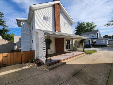 View of home's exterior and side porch.