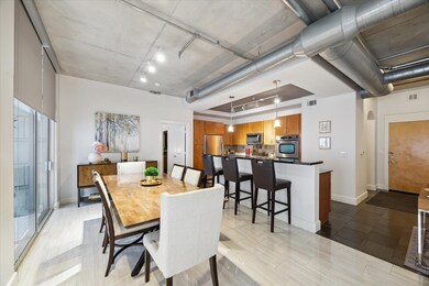 Bright and airy dining area with floor-to-ceiling