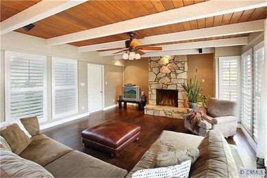 Another shot of the family room with new hardwood 