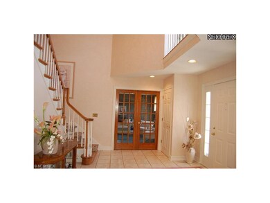 French doors to den