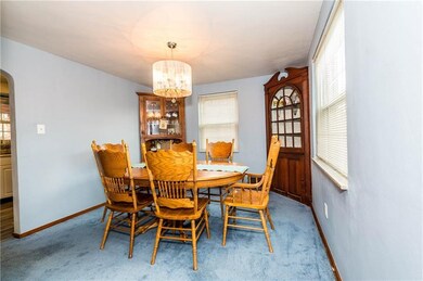 Dining room features a built in china closet (the 