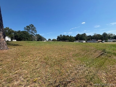 The view from Main Street looking toward the top of the property