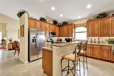 Granite kitchen w/ large island for entertaining!