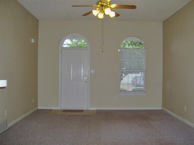 Tall 10 ft. ceilings...