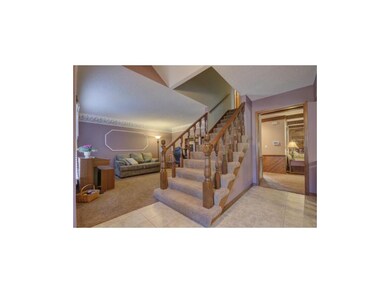 Foyer looking into formal living room.