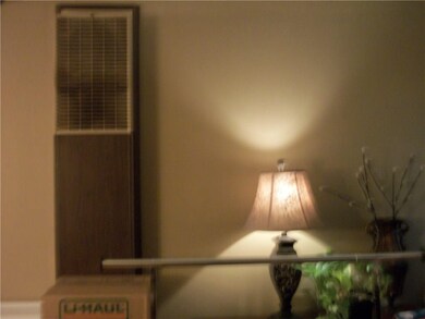Wall heater in living room