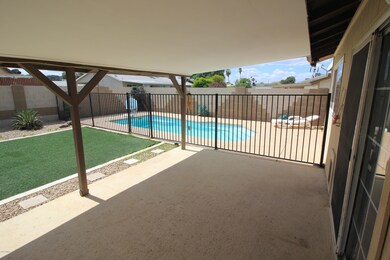 BACKYARD AND FENCED POOL