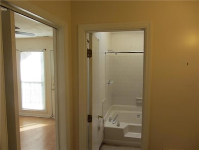 Bathroom with shower / bath combination and plenty