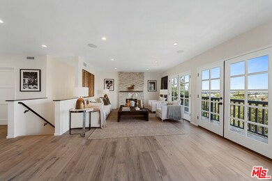 Spacious living room with view