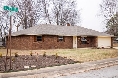 Landscaping at the front corner