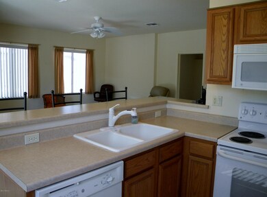 Kitchen toward living area