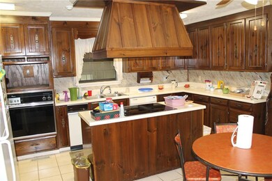 Kitchen with breakfast area in main house