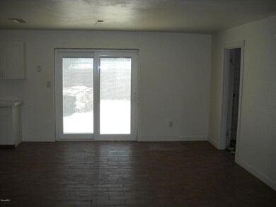 Dining area view with french doors