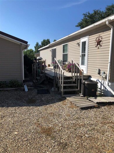View between house and garage