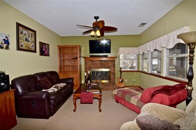 Family room with fireplace!