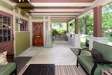 front porch from north to south
