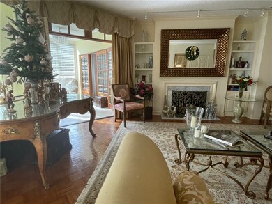 Living Room w/ French Doors to Patio