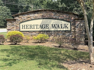 Community sign with a yard