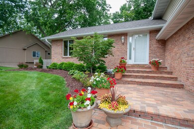 Brick Stairway to Entry