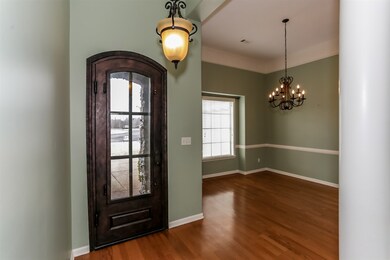 Look at the quality iron crafted front door!