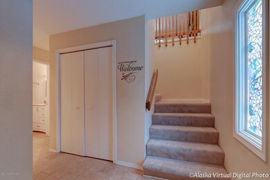 Entrance through front door