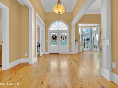 Open foyer and Australian Cypress floors