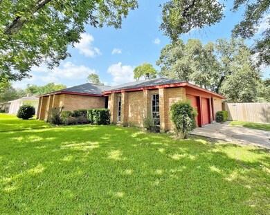 Corner lot with a 2 car garage.