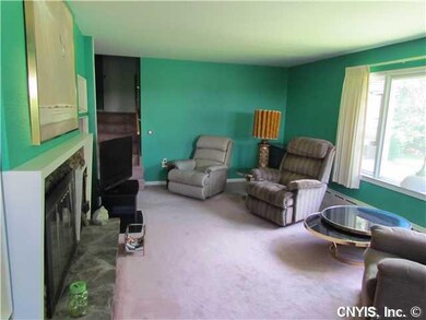 Living Room With Fireplace