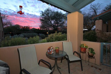 SUNSET VIEWS FROM COVERED PATIO